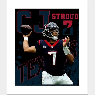 cj stroud || texans Posters and Art